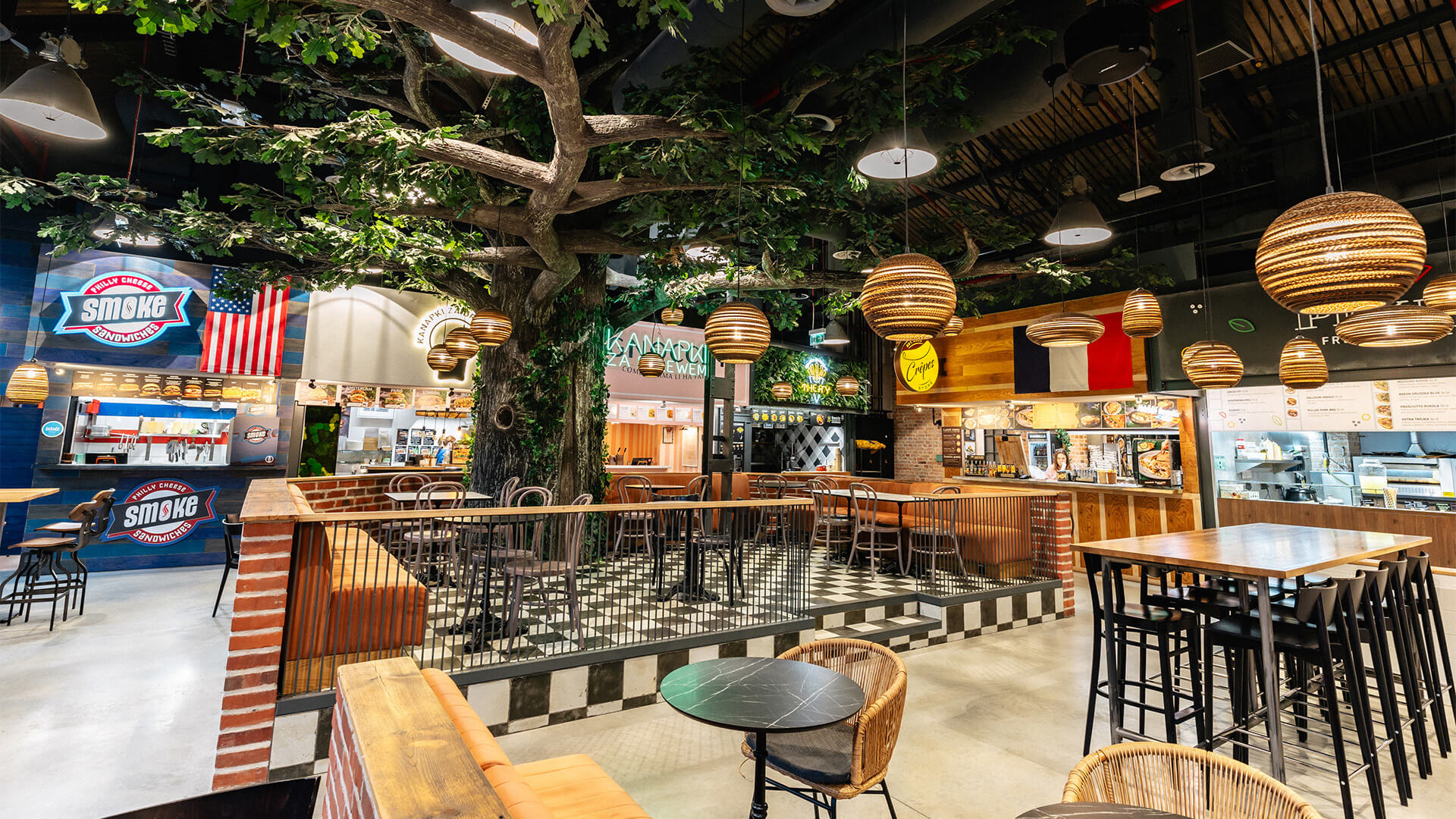 Sala śniadaniowa - Food Town w Fabryce Norblina